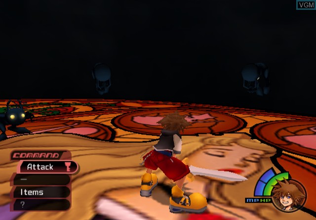 In-game screen of the game Kingdom Hearts - Trinity Master Pieces on Sony Playstation 2