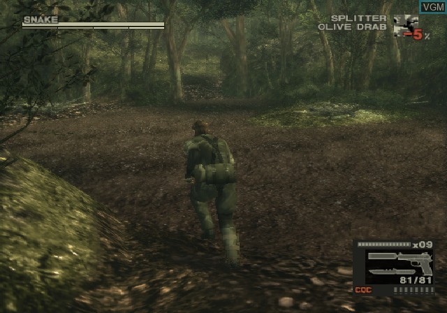 In-game screen of the game Metal Gear Solid - The Essential Collection on Sony Playstation 2