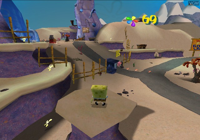In-game screen of the game SpongeBob - Happy Squared Pack on Sony Playstation 2