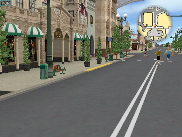 In-game screen of the game Welcome to Universal Studios Japan on Sony Playstation 2