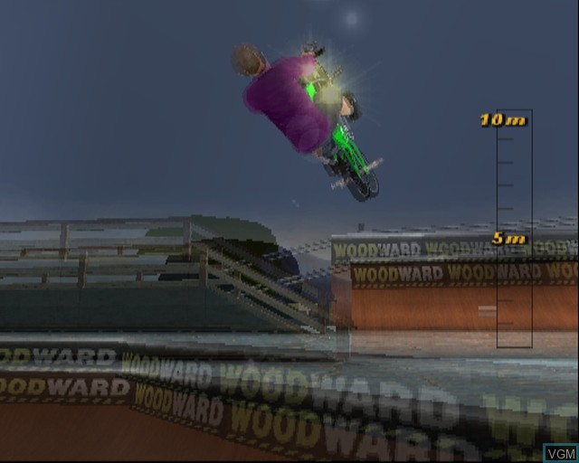 In-game screen of the game Dave Mirra Freestyle BMX 2 on Sony Playstation 2