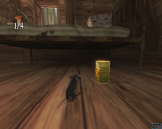 In-game screen of the game Ratatouille on Sony Playstation 2