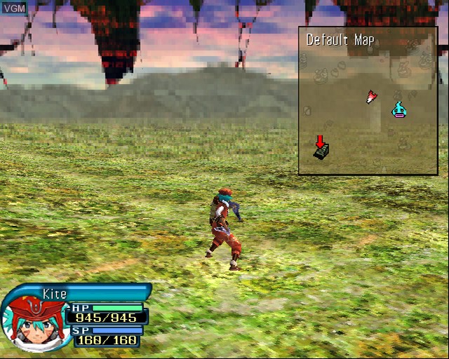 In-game screen of the game .hack//Outbreak Part 3 on Sony Playstation 2