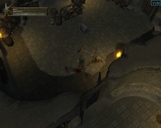 In-game screen of the game Baldur's Gate - Dark Alliance on Sony Playstation 2