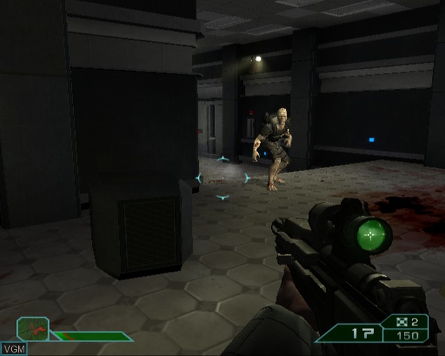 In-game screen of the game Area 51 on Sony Playstation 2