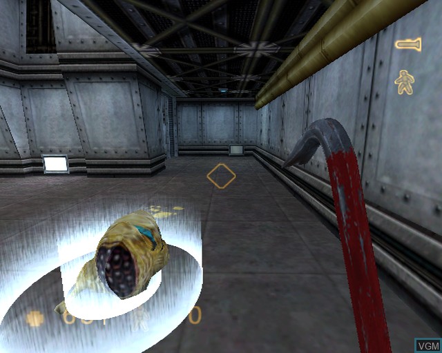 In-game screen of the game Half-Life on Sony Playstation 2