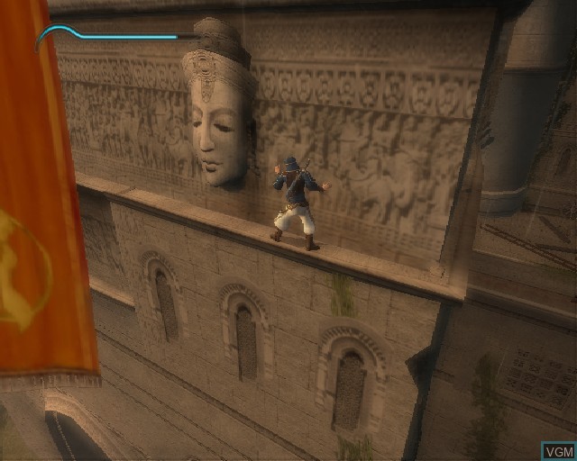 In-game screen of the game Prince of Persia - The Sands of Time on Sony Playstation 2