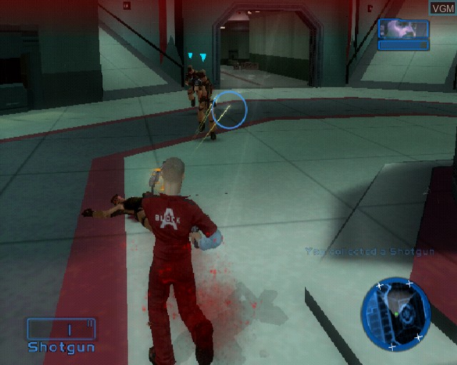 In-game screen of the game State of Emergency 2 on Sony Playstation 2