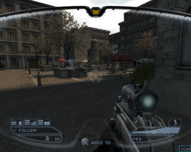 In-game screen of the game Tom Clancy's Rainbow Six - Lockdown on Sony Playstation 2
