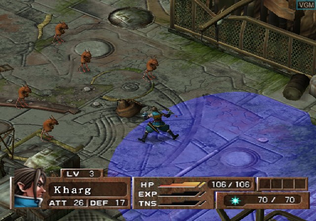 In-game screen of the game Arc the Lad - Twilight of the Spirits on Sony Playstation 2