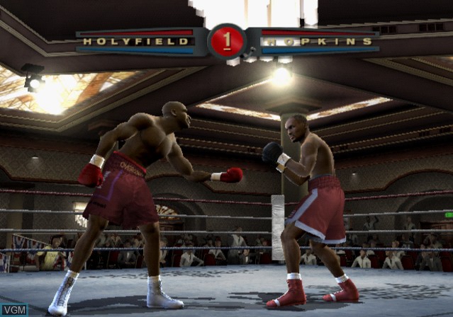 In-game screen of the game Fight Night 2004 on Sony Playstation 2