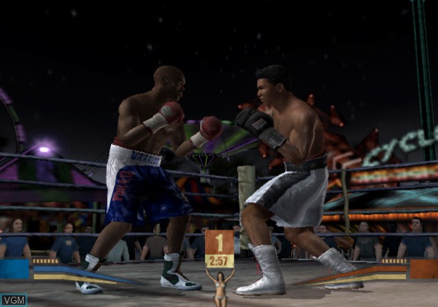In-game screen of the game Fight Night Round 2 on Sony Playstation 2