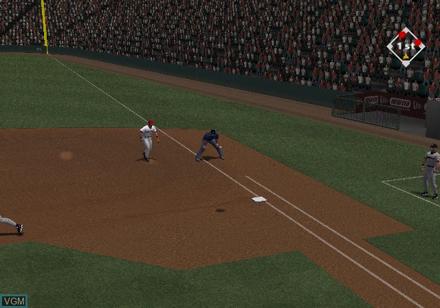 In-game screen of the game MLB 2004 on Sony Playstation 2