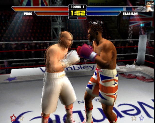 In-game screen of the game Mike Tyson Heavyweight Boxing on Sony Playstation 2