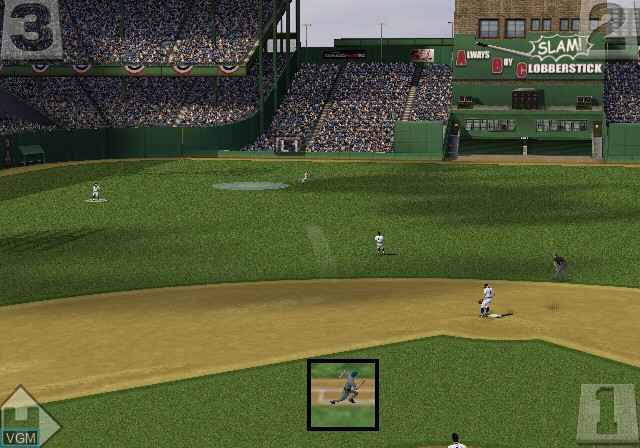 In-game screen of the game Major League Baseball 2K12 on Sony Playstation 2