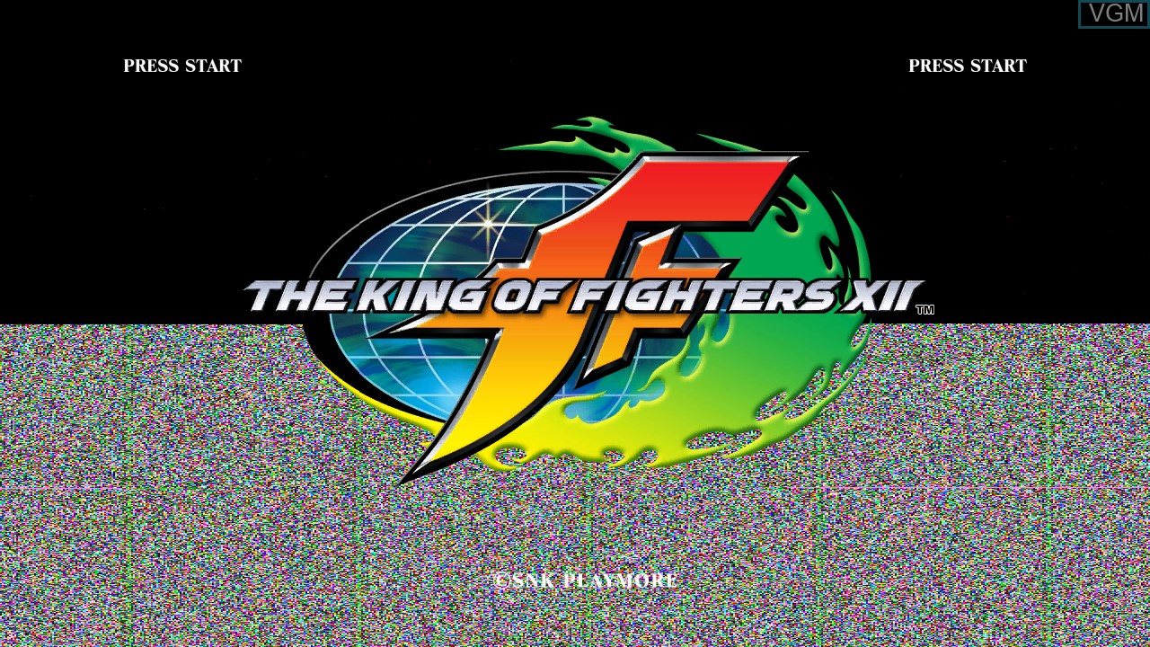 Title screen of the game King of Fighters XII, The on Sony Playstation 3