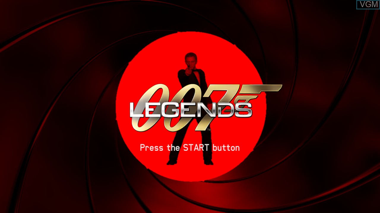 Title screen of the game 007 Legends on Sony Playstation 3