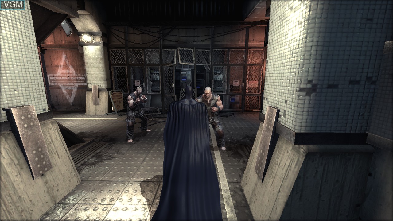 In-game screen of the game Batman - Arkham Asylum on Sony Playstation 3