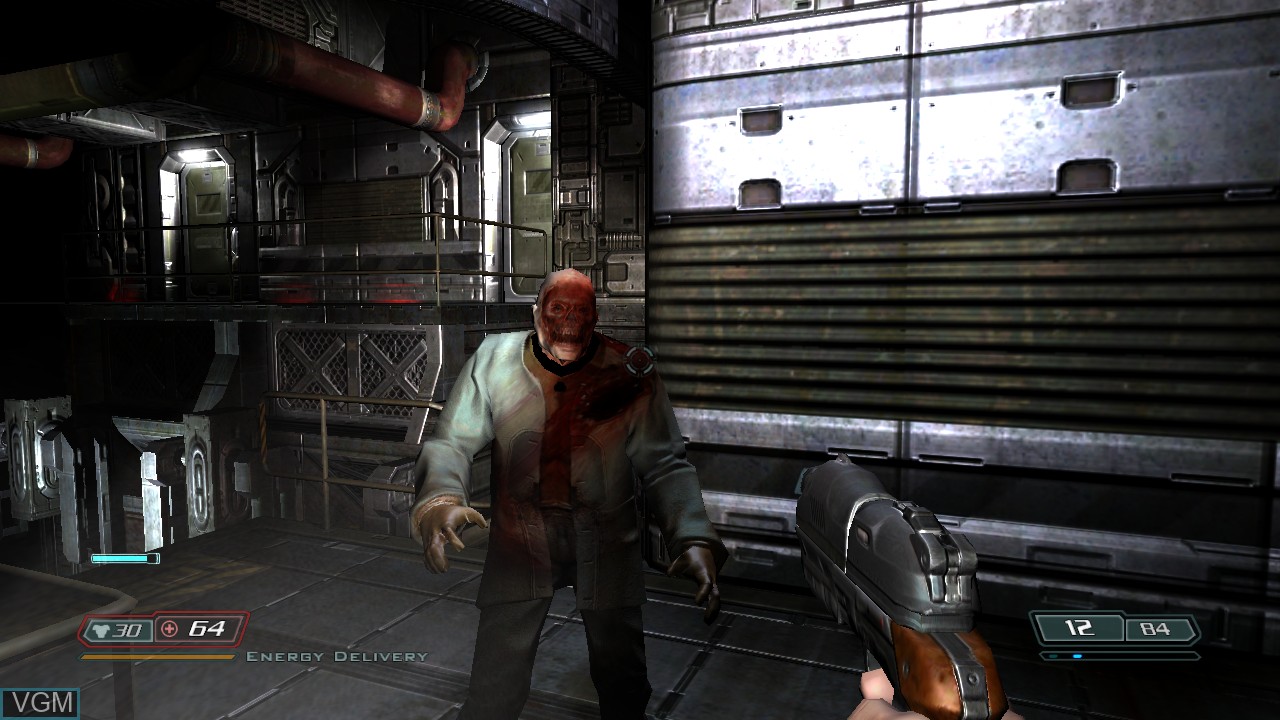 In-game screen of the game DOOM 3 BFG Edition on Sony Playstation 3