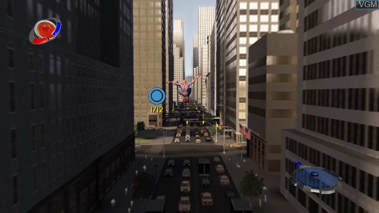 In-game screen of the game Spider-Man 3 on Sony Playstation 3