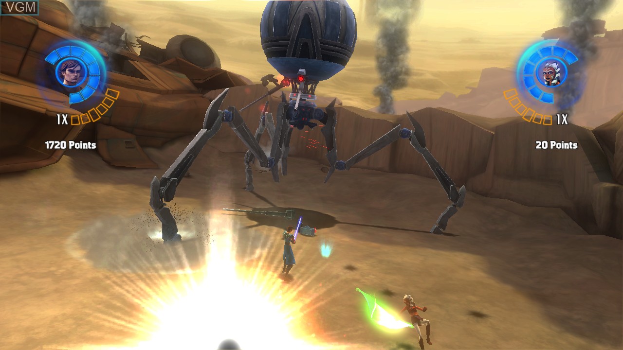 In-game screen of the game Star Wars The Clone Wars - Republic Heroes on Sony Playstation 3