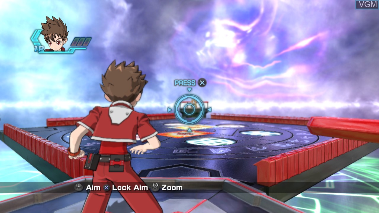 In-game screen of the game Bakugan Battle Brawlers on Sony Playstation 3