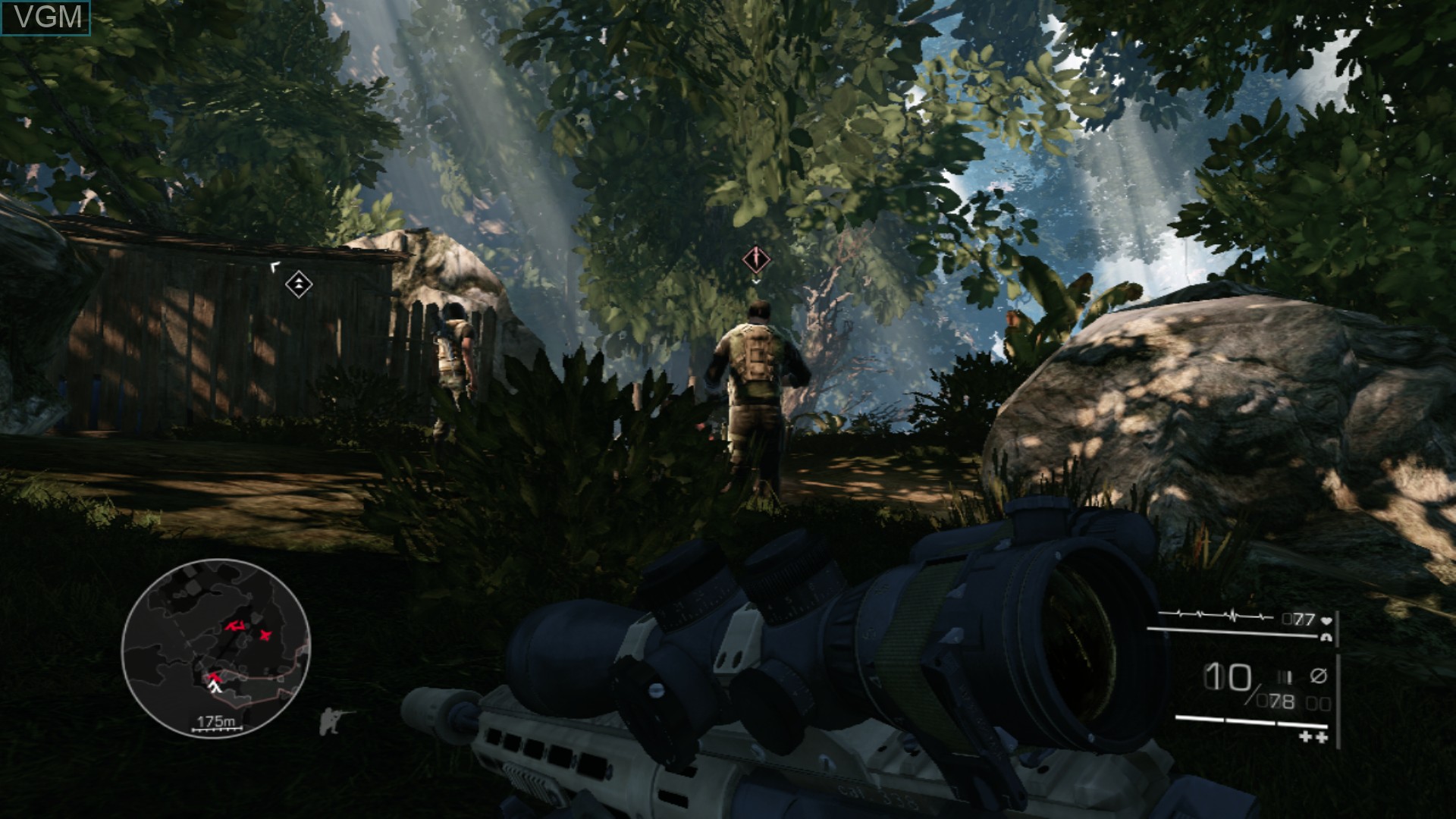 In-game screen of the game Sniper - Ghost Warrior 2 on Sony Playstation 3