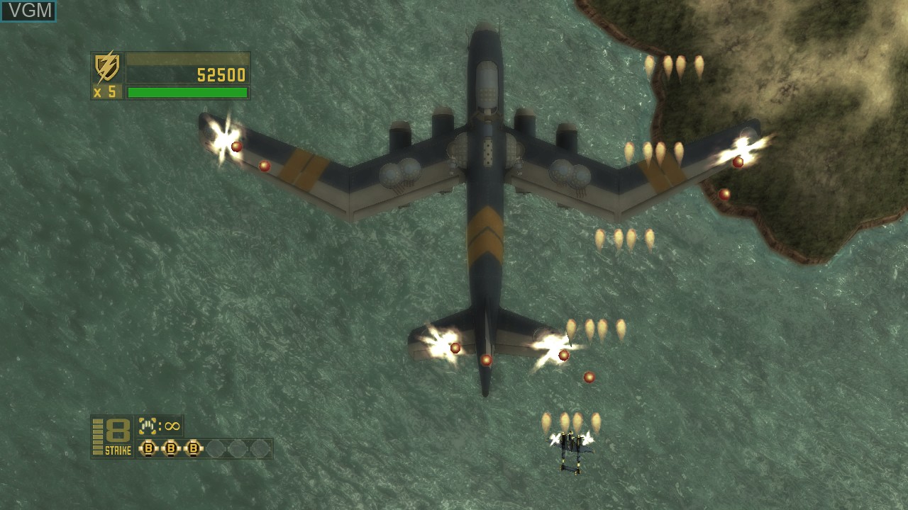 In-game screen of the game 1942 - Joint Strike on Sony Playstation 3