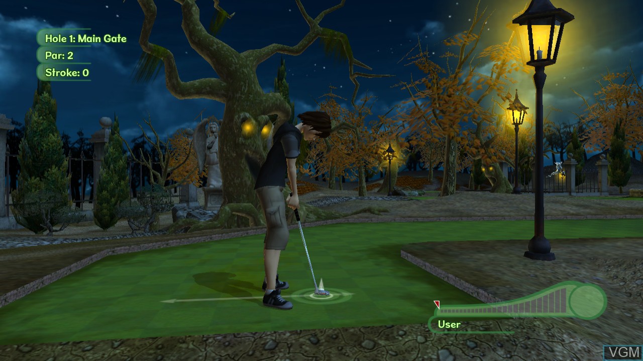 In-game screen of the game 3D Ultra Mini Golf Adventures 2 on Sony Playstation 3