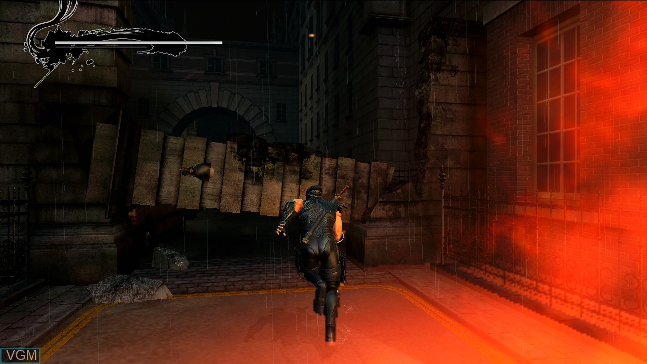 In-game screen of the game Ninja Gaiden 3 on Sony Playstation 3