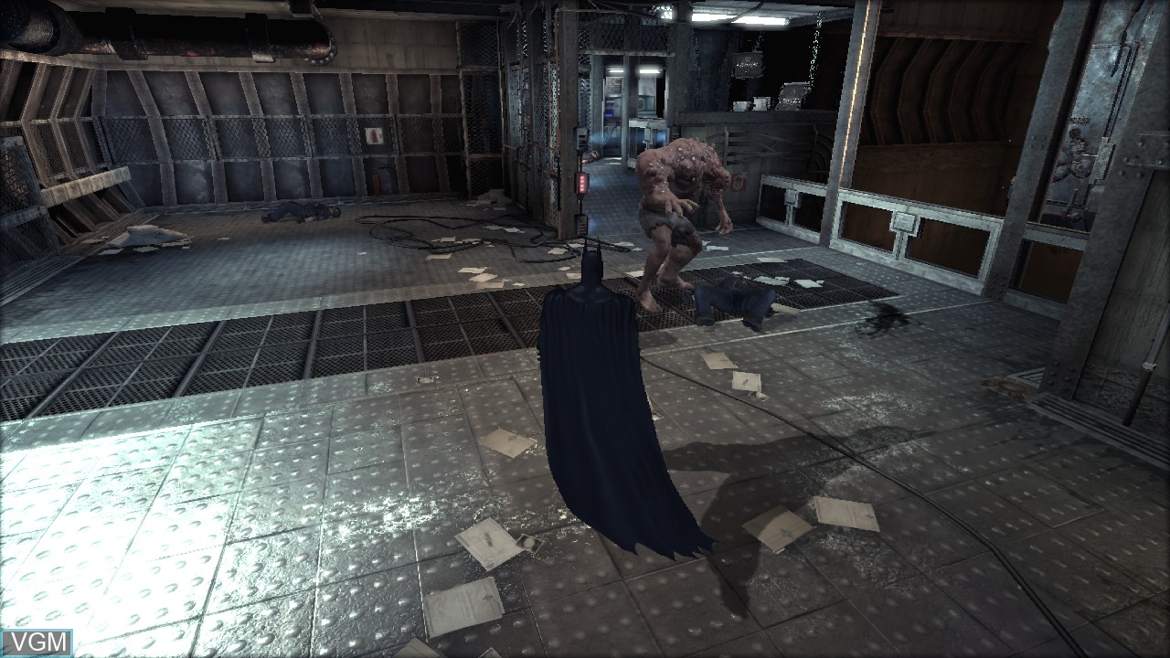 In-game screen of the game Batman - Arkham Asylum on Sony Playstation 3