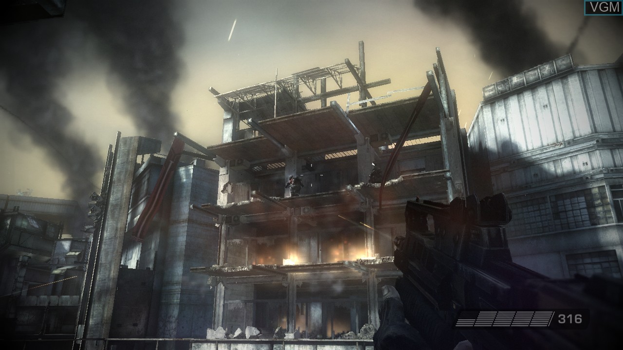 In-game screen of the game Killzone 2 on Sony Playstation 3
