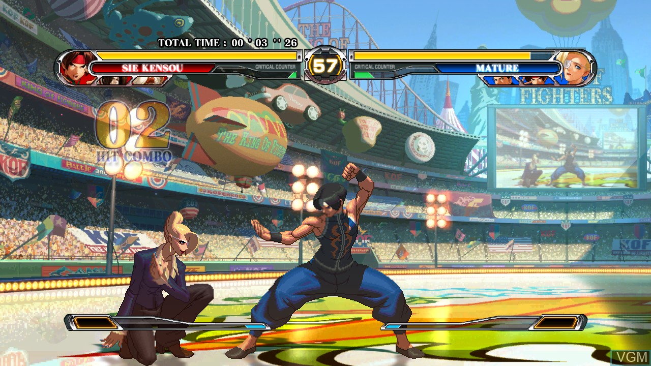 In-game screen of the game King of Fighters XII, The on Sony Playstation 3