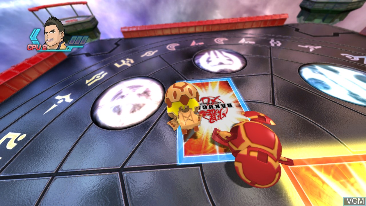 In-game screen of the game Bakugan Battle Brawlers on Sony Playstation 3
