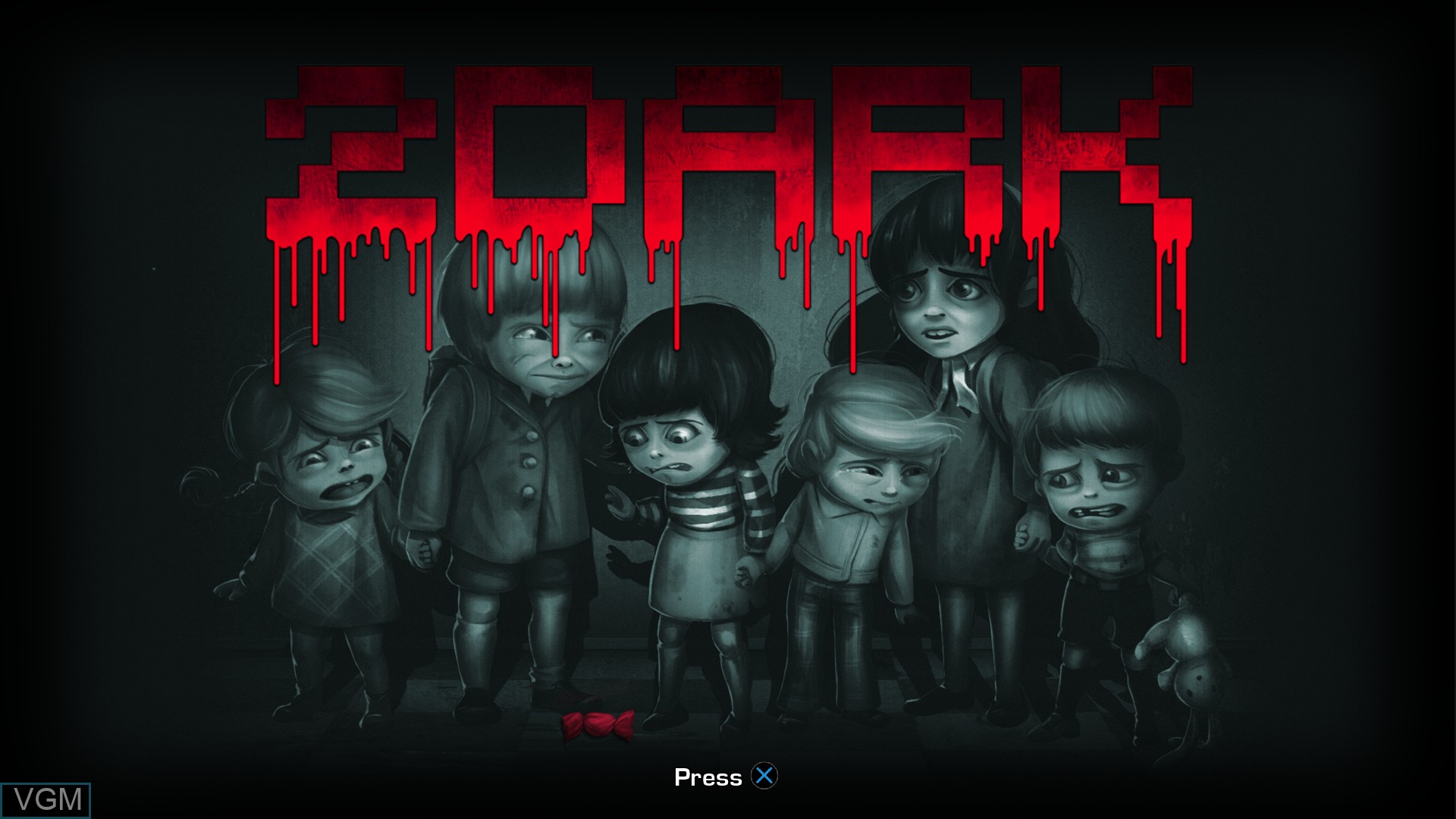 Title screen of the game 2Dark on Sony Playstation 4