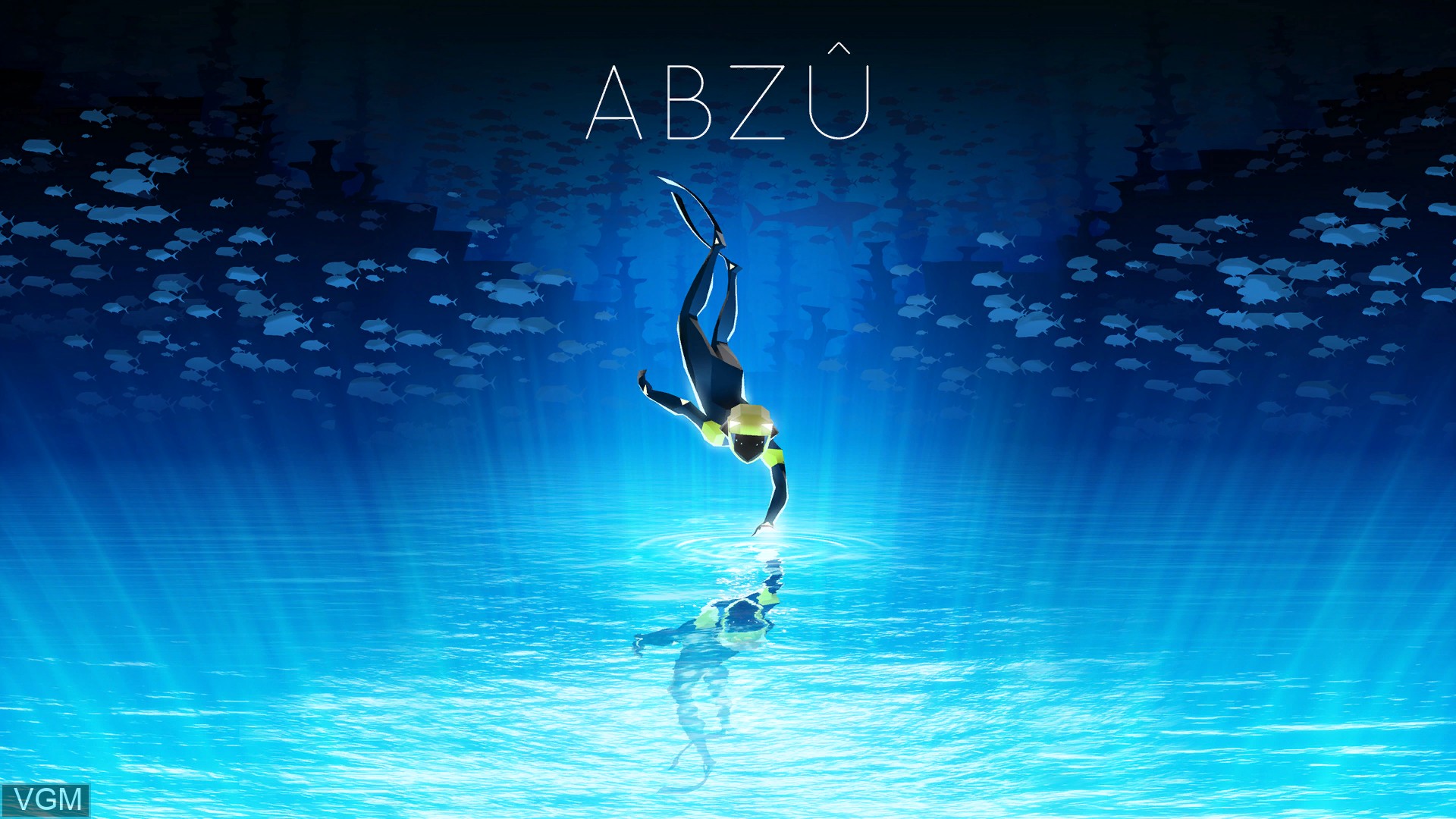 Title screen of the game ABZU on Sony Playstation 4