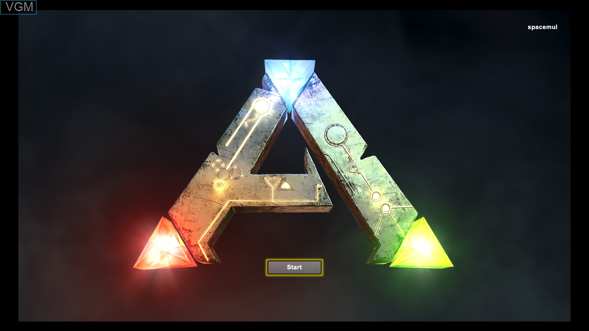 Title screen of the game ARK - Survival Evolved on Sony Playstation 4
