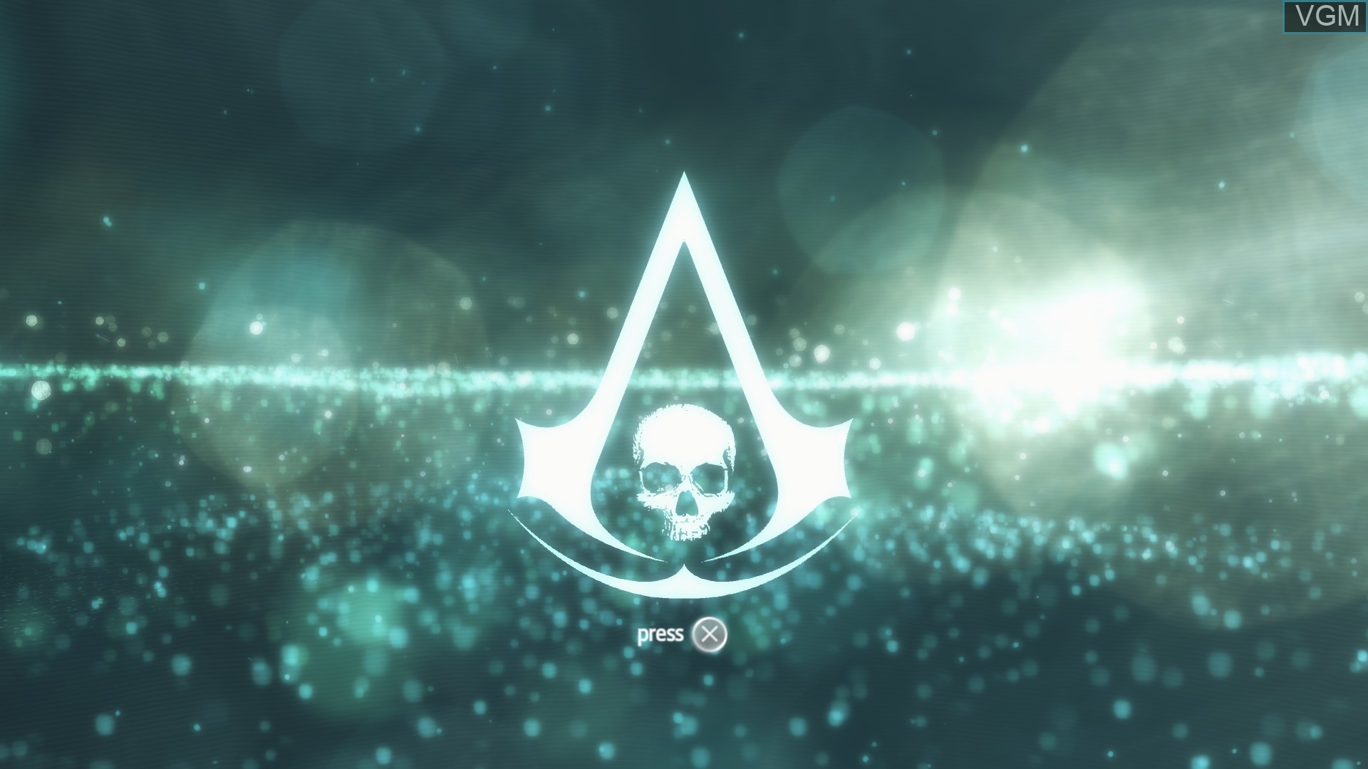 Title screen of the game Assassin's Creed IV - Black Flag on Sony Playstation 4