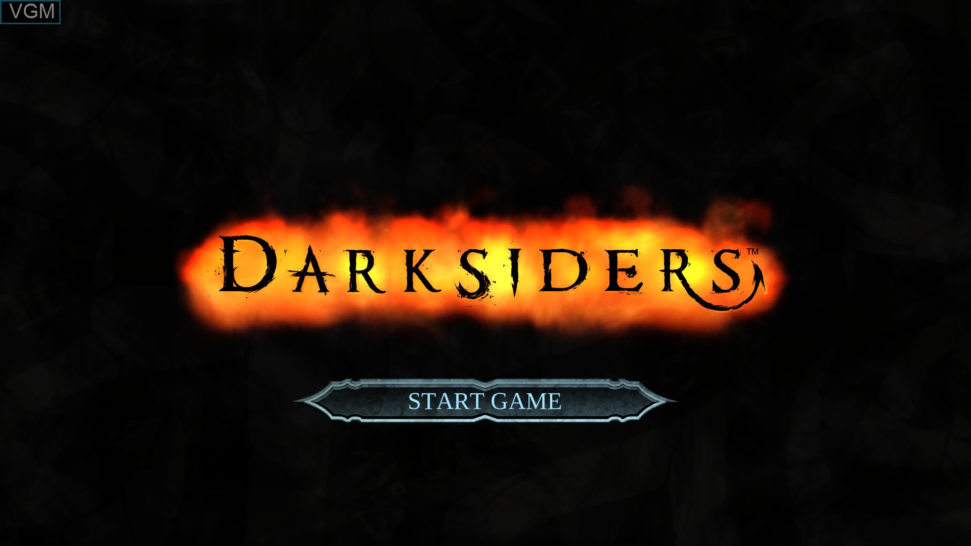 Title screen of the game Darksiders - Warmastered Edition on Sony Playstation 4