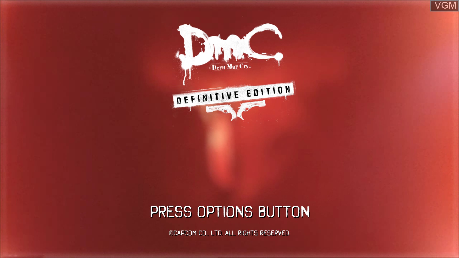 Title screen of the game DmC - Devil May Cry Definitive Edition on Sony Playstation 4