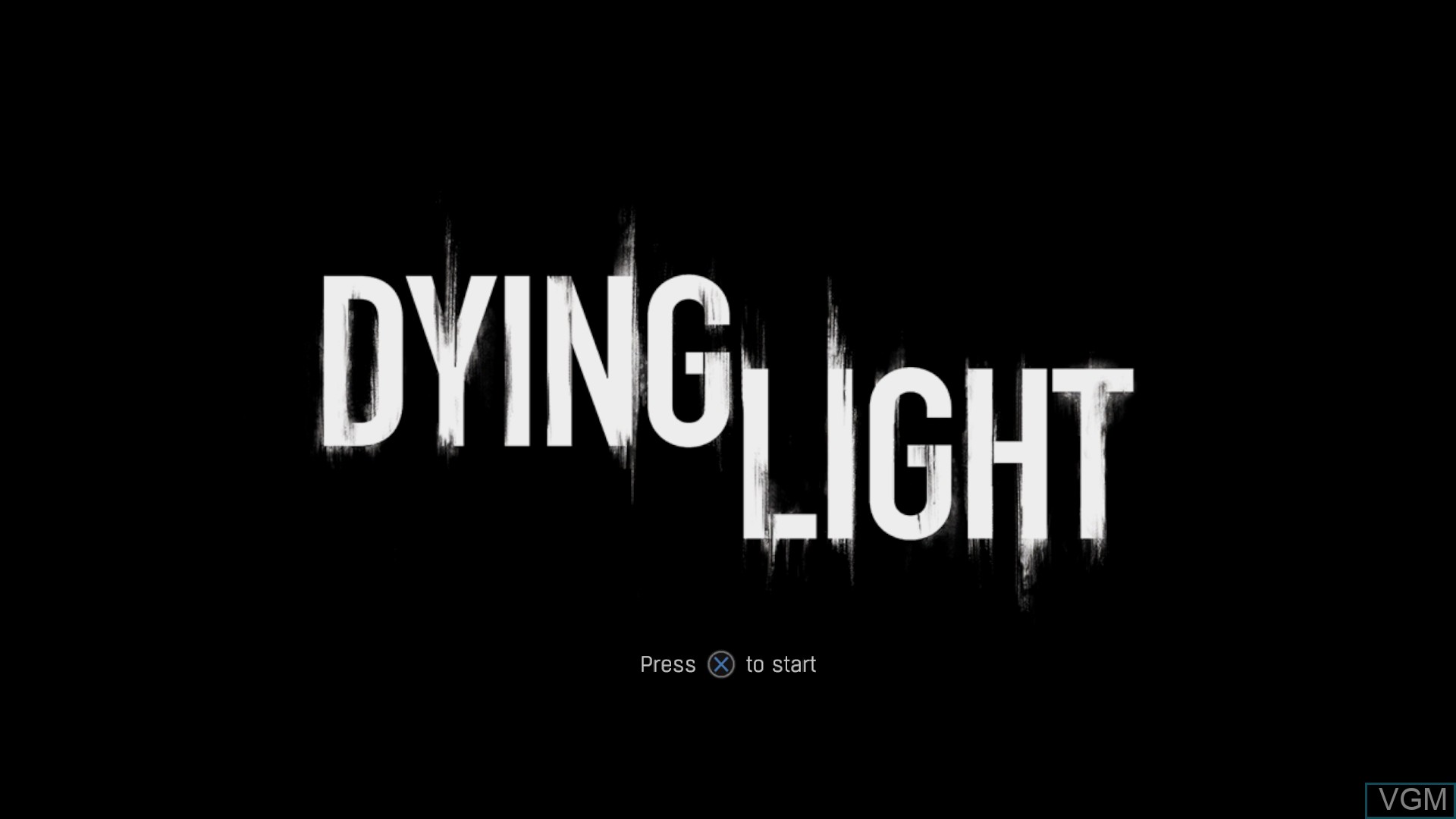Title screen of the game Dying Light on Sony Playstation 4