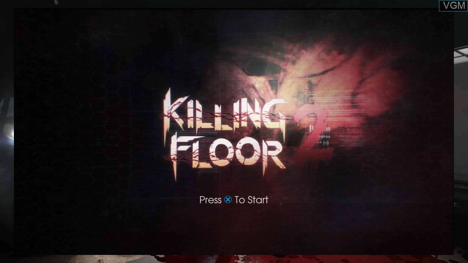 Title screen of the game Killing Floor - Incursion on Sony Playstation 4