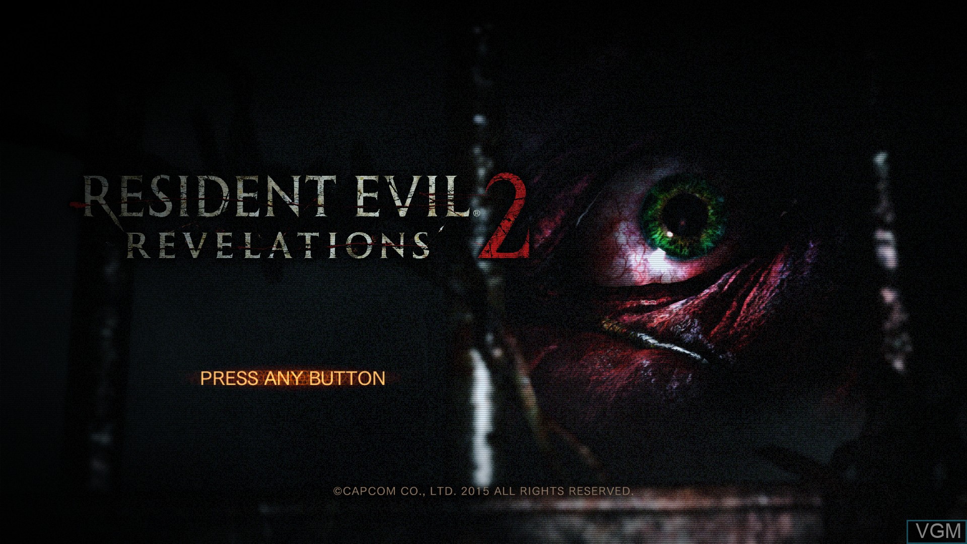 Title screen of the game Resident Evil - Revelations 2 on Sony Playstation 4