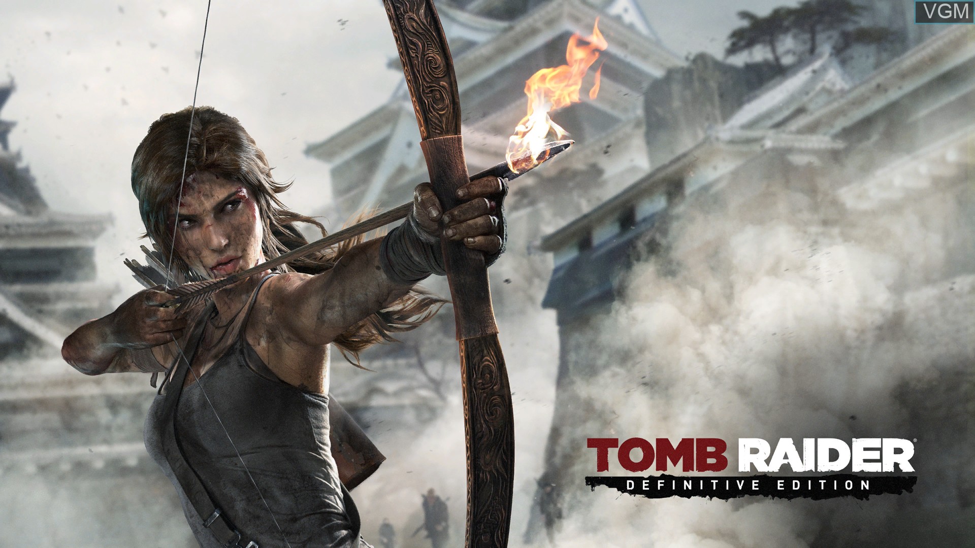 Title screen of the game Tomb Raider - Definitive Edition on Sony Playstation 4