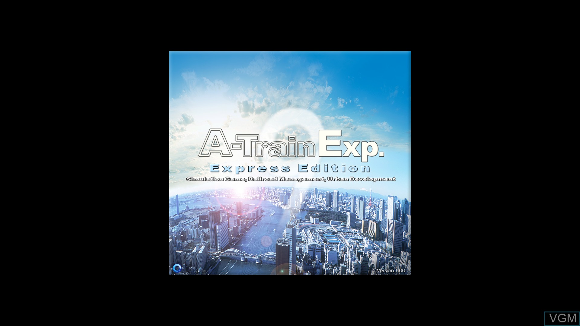 Title screen of the game A-Train Express on Sony Playstation 4