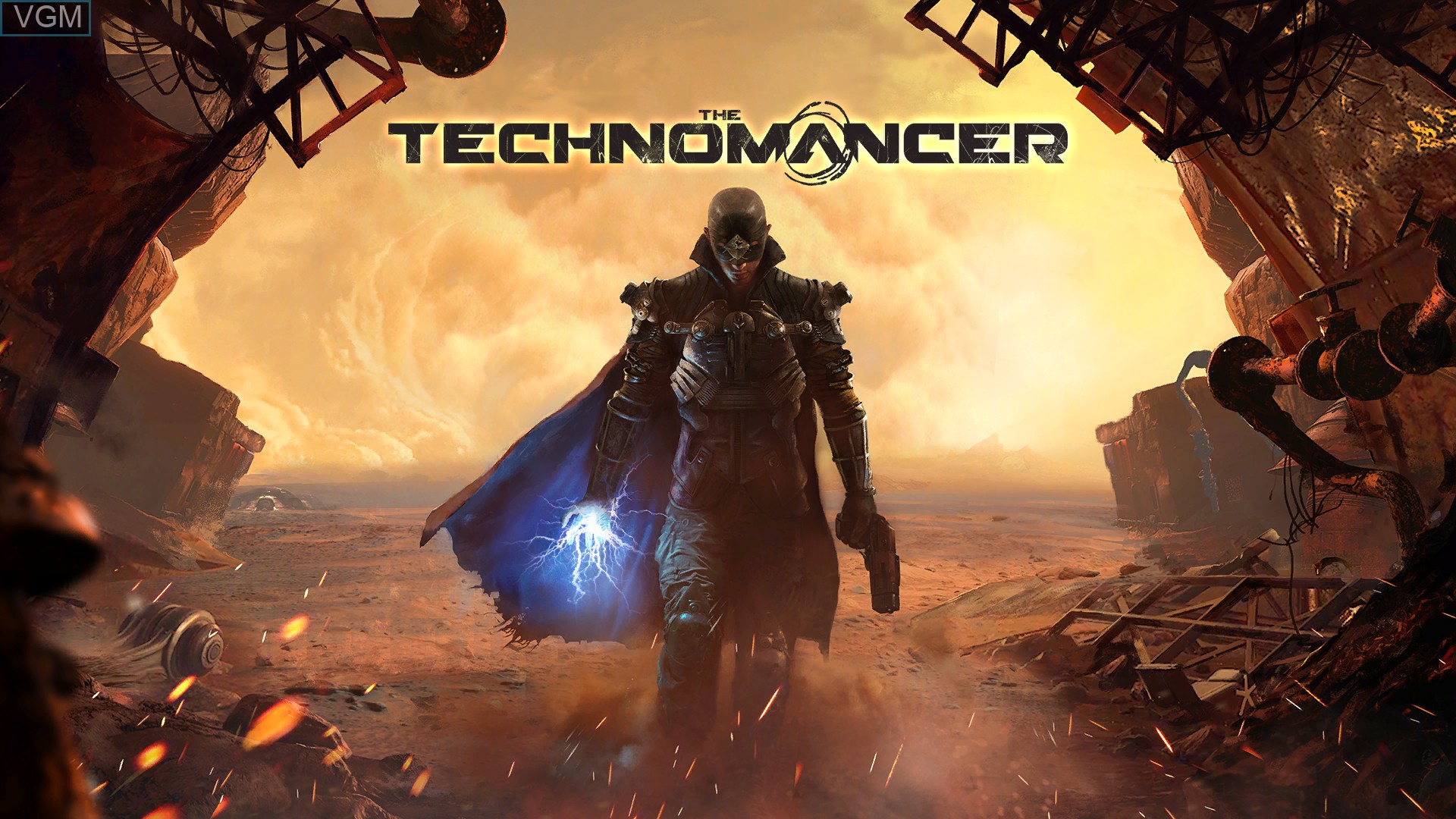 Title screen of the game Technomancer, The on Sony Playstation 4