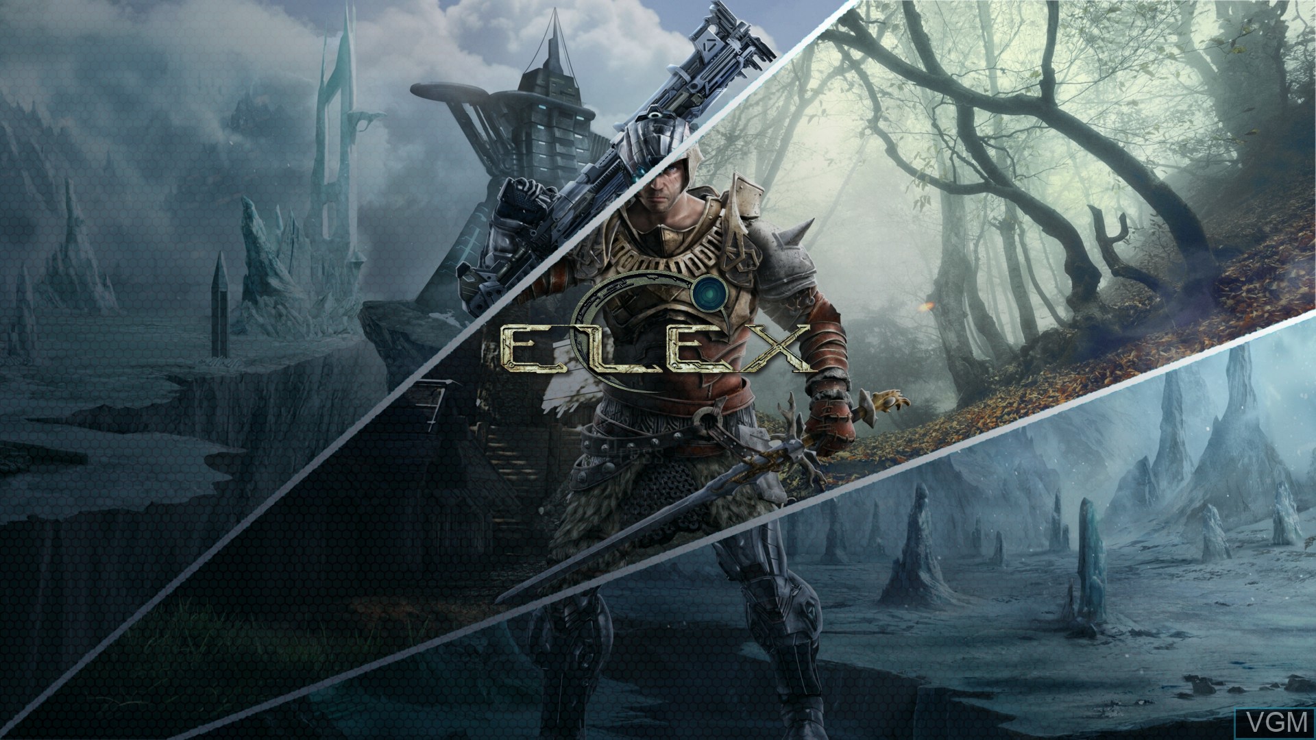 Title screen of the game Elex on Sony Playstation 4