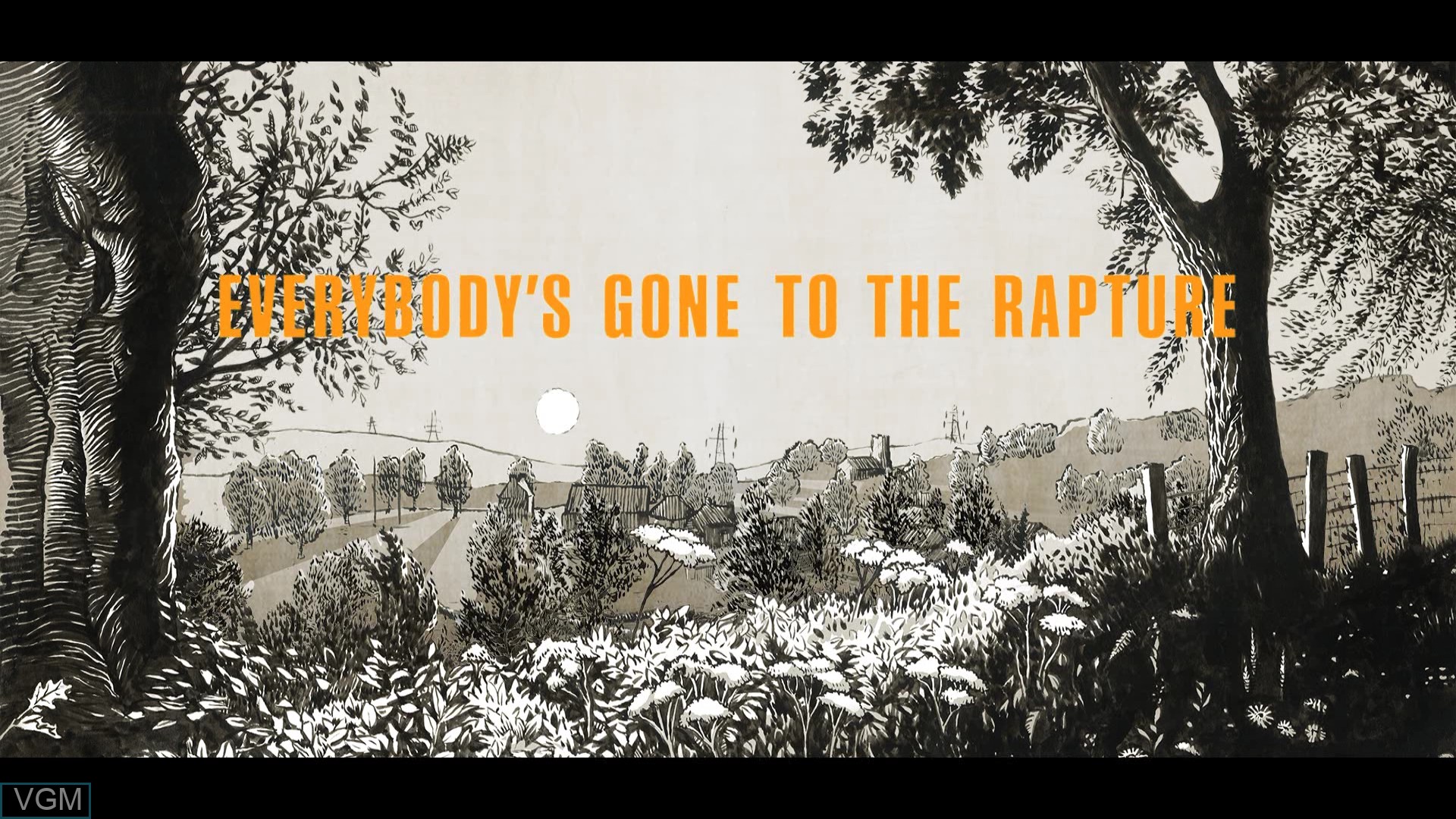 Title screen of the game Everybody's Gone to the Rapture on Sony Playstation 4