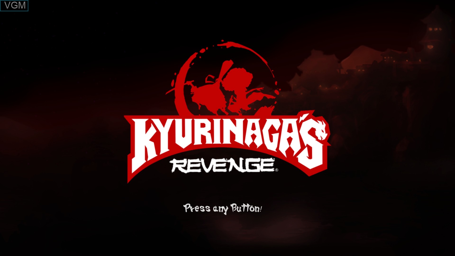 Title screen of the game Kyurinaga's Revenge on Sony Playstation 4
