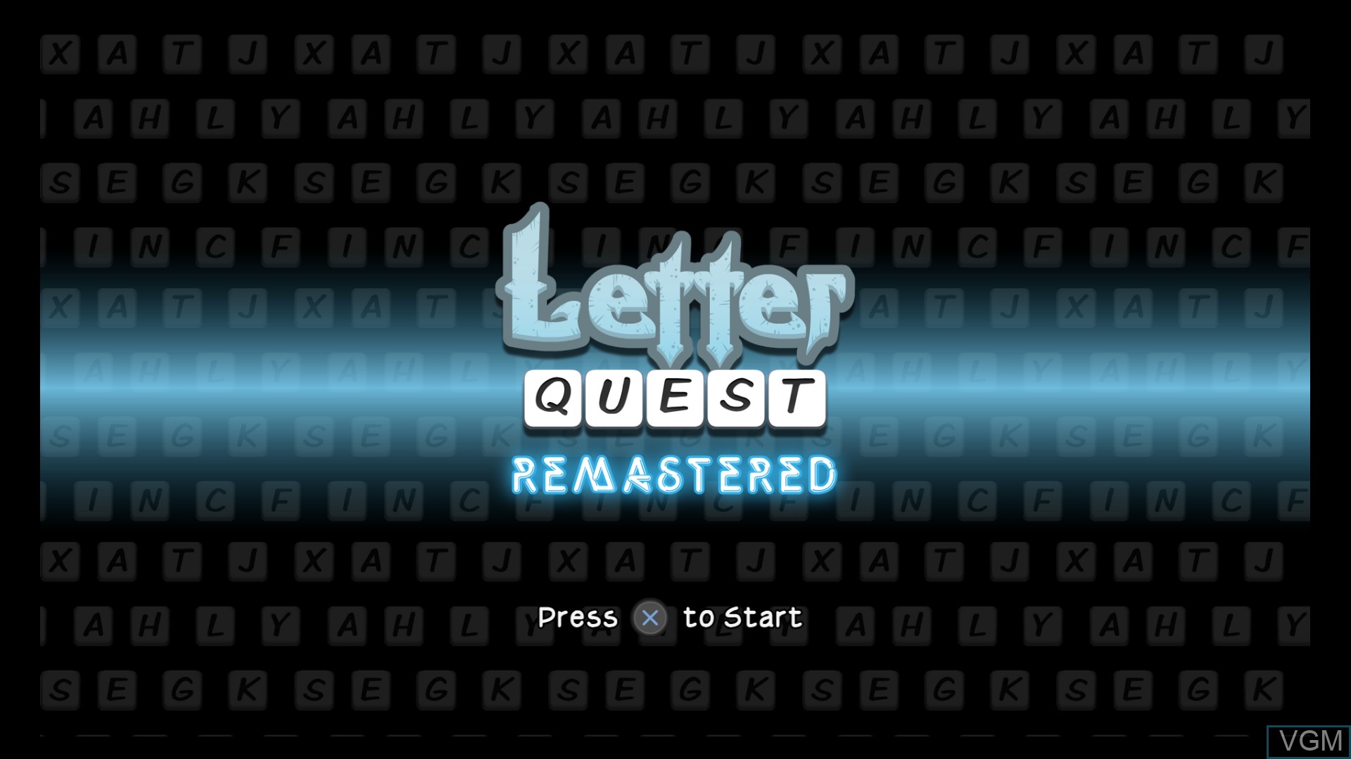 Title screen of the game Letter Quest - Grimm's Journey Remastered on Sony Playstation 4